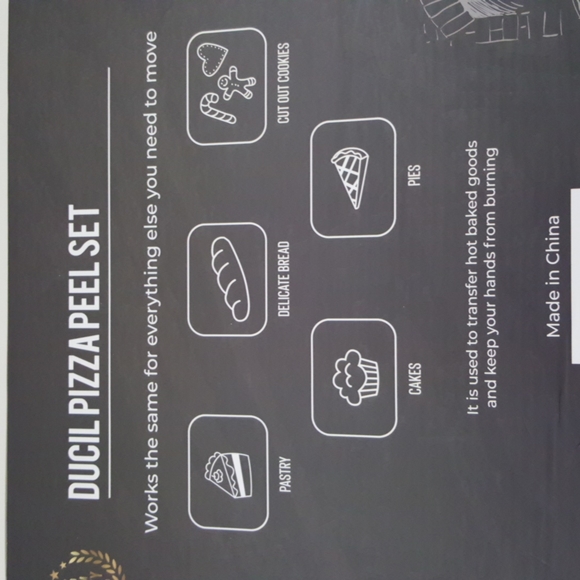 New! Stainless Steel Pizza Peel Set (Open Box) - Picture 5 of 5